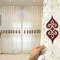Wholesale Luxury Embroidery Floral Sheer Ready Made Window Curtain for Living Room Bedroom Voile Curtain
