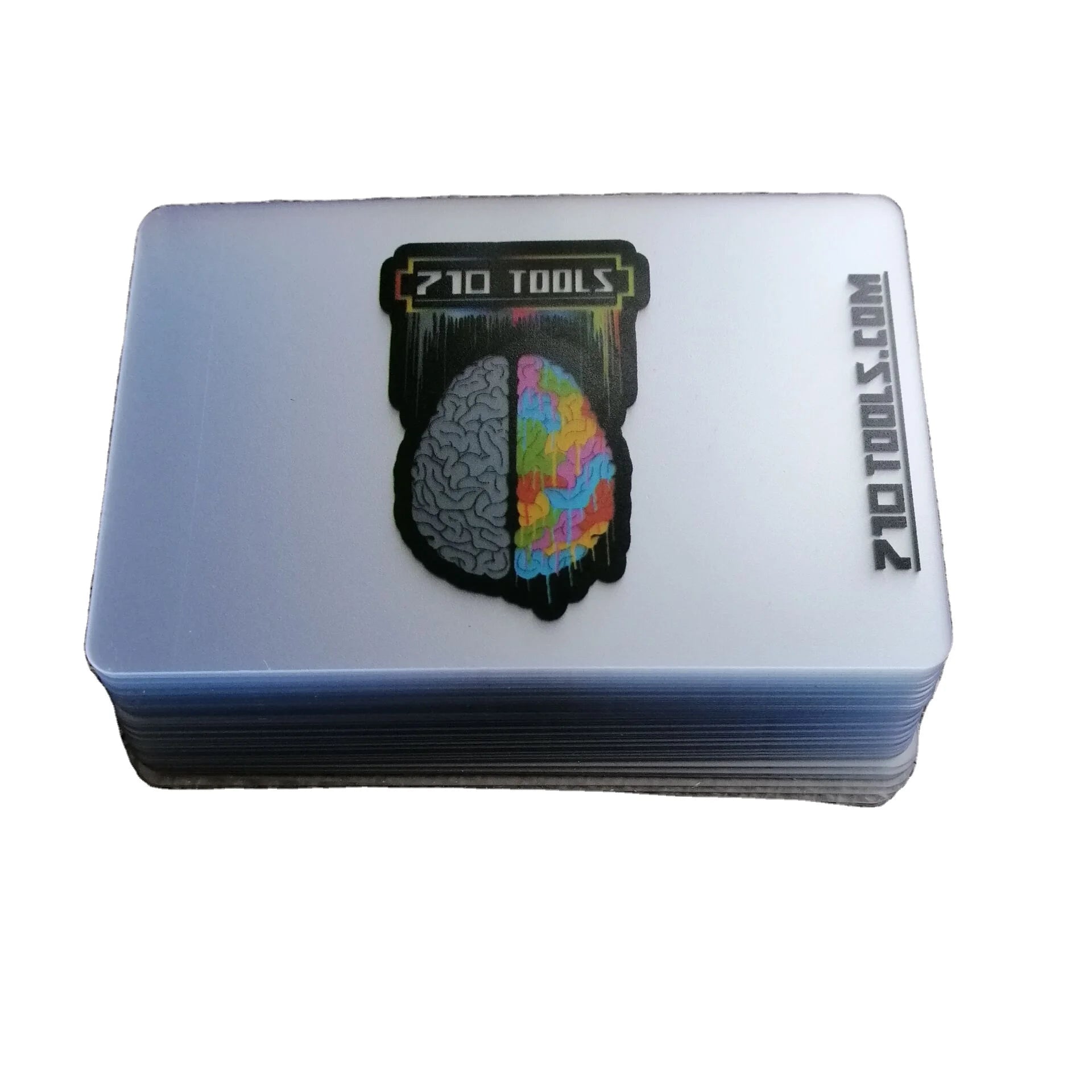 Low Price CMYK Offset Printed Transparent PVC Business Cards Hot Stamping Surface Finish