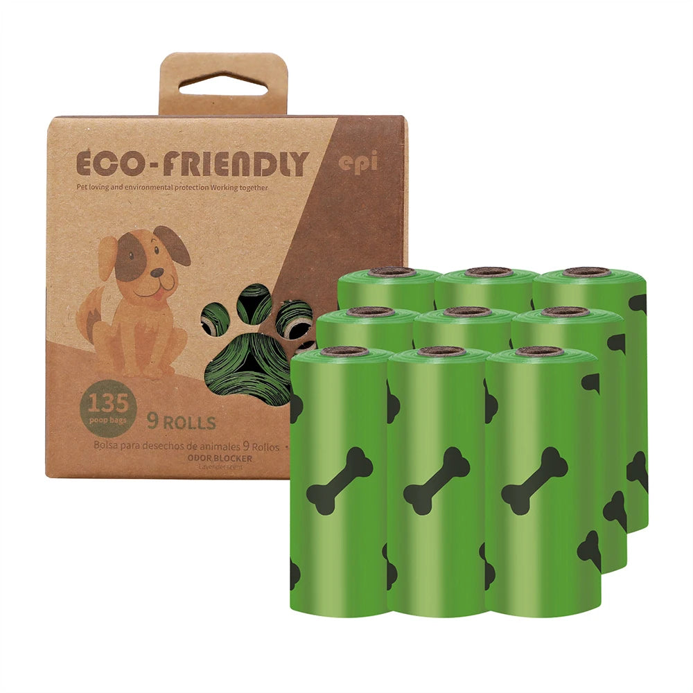 Disposable From Cornstarch Biodegradable Compostable Custom Plastic Doggy Poop Bag  for Dog Waste