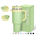 Custom Tumbler 40 oz Stainless Steel Double Wall Vacuum Insulated  40oz Travel Mug With Double Drinking Mouth With Handle Mugs