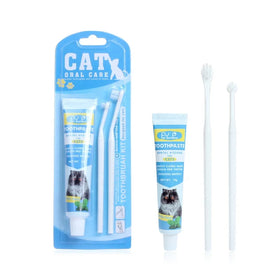 Factory Wholesale 3 in 1 Dog Dental Care Pet Toothbrush Set Dog Tooth Brushes Cat Toothpaste ToothBrush