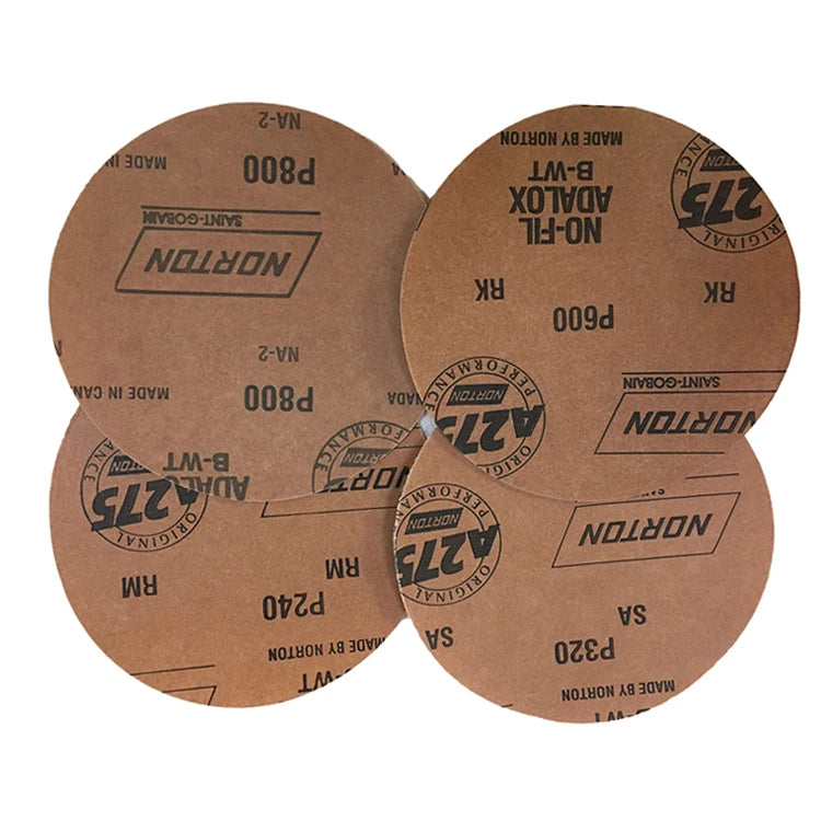 6 Inch White A275 Flocking Abrasive round Sanding Disc 6'' for Tool Sanding