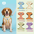 MIDEPET Alloy Luxury Design Non Stop Dog Harness ID Tag No Pull Adjustable XL Size for Small/Medium/Large Dogs MegaBDM