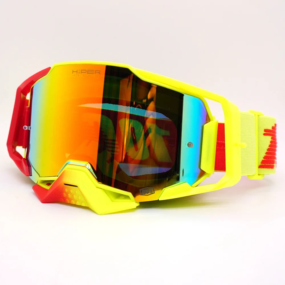 Large Screen Quick Disassembly Ski Goggles Seamless Webbing Anti-Fog Three-Layer Breathable Sponge Motorcycle Sports PC