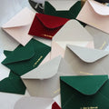 Custom Made Gold Foil Velvet Envelopes for Wedding Invitation Cards MegaBDM