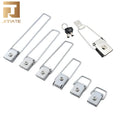 Stainless Steel Lightbox Rolling Toggle Latch Advertising Board Toggle Latch Long Hook Old-Fashioned Padlock With Key
