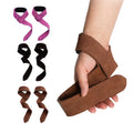 Jstar Gym Workout Excellent Gripping Cowhide Deadlift Straps with Thick Soft Sponge Lining and Wrist Loop for Weightlifting