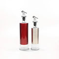 200ml 300ml 500ml Round Glass Bottles for Cooking Oil Empty Olive Oil Containers with Cork Sealing and Different Colors