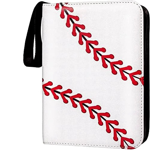Junmei 4&9 Pocket Business Card Holder Sleeves PU Trading Card Binder for Pokemo n Baseball Basketball Football Game Cards