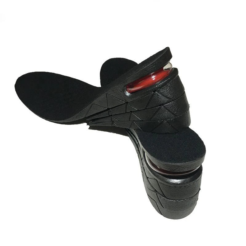 Hot Selling 4 Layer 9cm High Shoe Invisible Black Height Increasing Shoes Insoles Cushion Height Lifting Adjust for Men