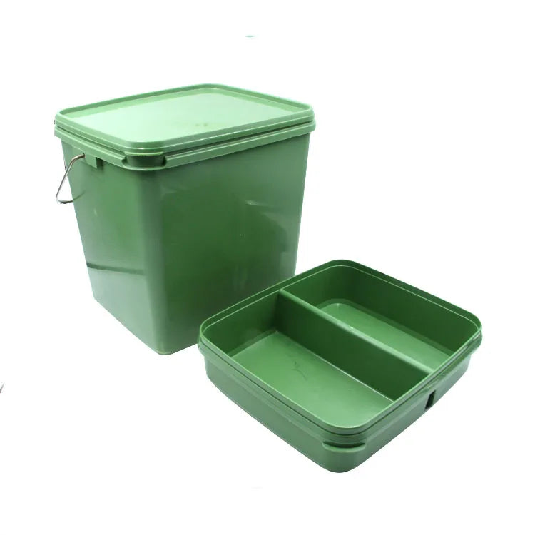 Selco Portable Rectangular  Plastics Fishing Box Seat Fishing Tackle Box