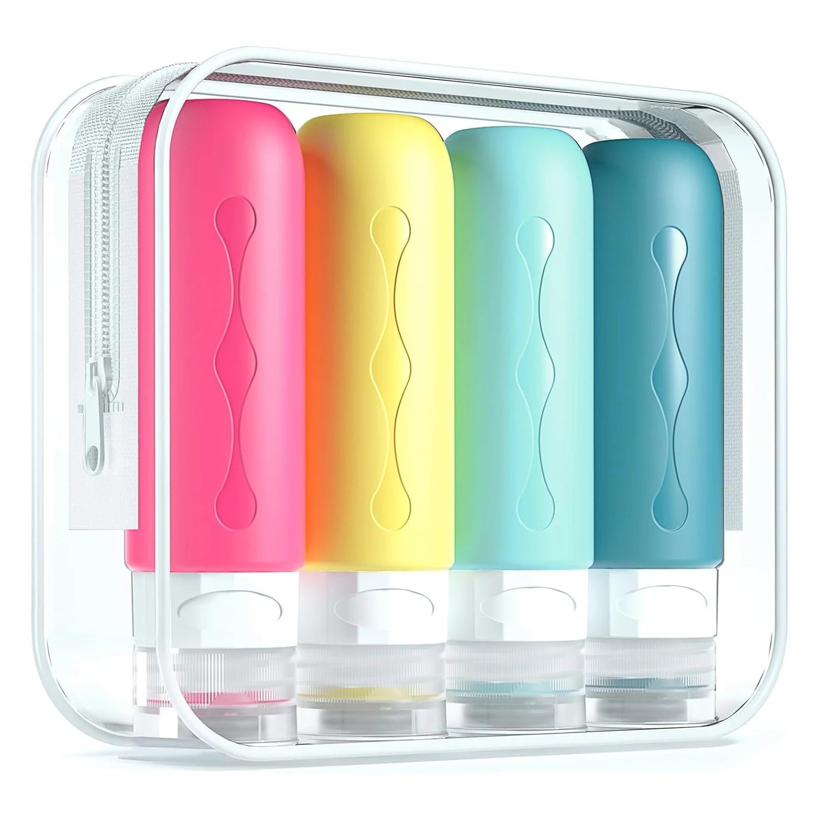 AMZ Top Seller Portable Leak Proof Plastic Travel Bottle Set Tsa Approved Travel Accessories Silicone Travel Toiletry Bottle