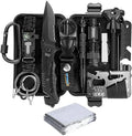 Emergency Survival Kit 13 in 1 Outdoor Survival Gear Tool with Survival Bracelet Fire Starter Whistle Wood Cutter