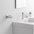 Modern Design Chrome Finish Eco-Friendly Zinc Alloy Glass Soap Dish Holder High Quality Wall Mount 1 Year Warranty for Bathroom
