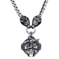 SS8-354P Steel Soldier Stainless Steel Nordic Animal Wolf Totem Skull Vikings Pendants Viking Jewelry