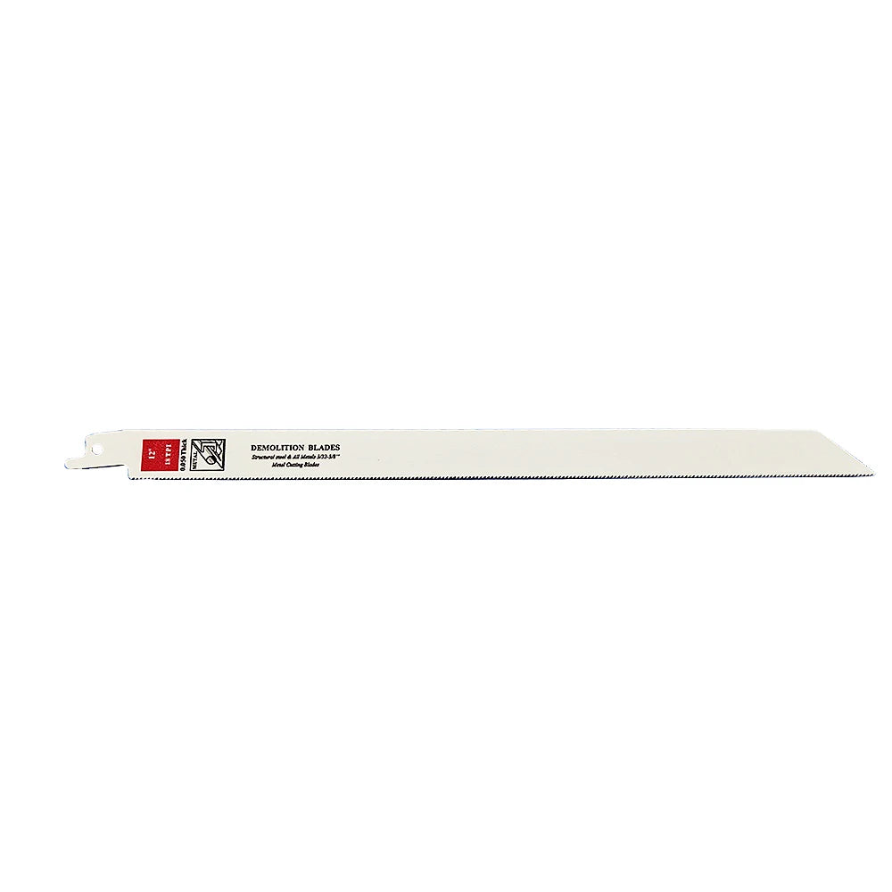 12 Inch Industrial OEM Metal Cutting Bi-Metal Reciprocating Saw Blades M42 with 14 TPI and 0.05in Cutting Thickness