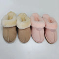 Sample Support 2026 Genuine Leather Tasman Sheepskin Slippers for Women Fluffy Twinface Indoor Warm PVC Lining EVA Outsole