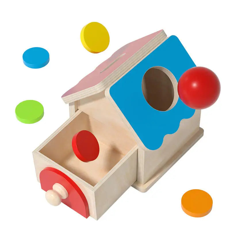 2025 New Novelties 2 in 1 Montessori Materials Coin Toss Ball Drawer Box Educational Teaching Aids Learning Toys for Kids