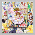 50PCS Factory Wholesale Animated Manga Peripheral Decorative Changing Sakura Stickers Headset Refrigerator Desktop Cup Stickers