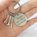 Drive Safe Handsome I Love You Keychain Keyring for Boyfriend Dad Gift Fathers Day Gift Metal Keychain