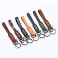Wholesale Personalized Hand-stitched Cowhide Key Chain Car Pendant Leather Keychain
