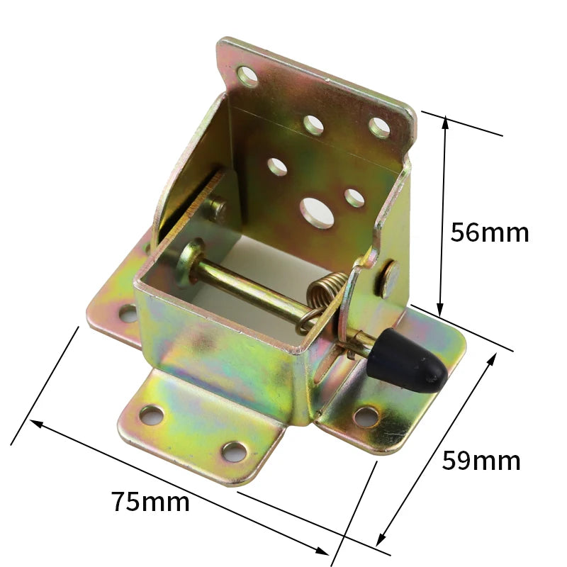 90 Degree Hinges Self-lock Brackets Adjustable Folding Table Leg Iron Hingehardware  Lock Extension Support for Table Leg