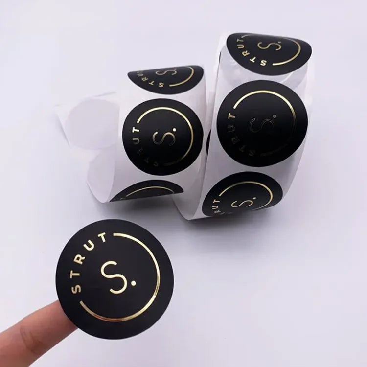 Custom Printing Waterproof Stickers Self Adhesive Perfume Bottle Sticker Gold Foil Sticker Label With Logo
