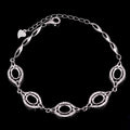 Sterling Silver 5*7/6*8mm Semi Mount Bracelet Empty Support Blank Claw Setting S925 Base Holder Without Center Stone Inlay DIY