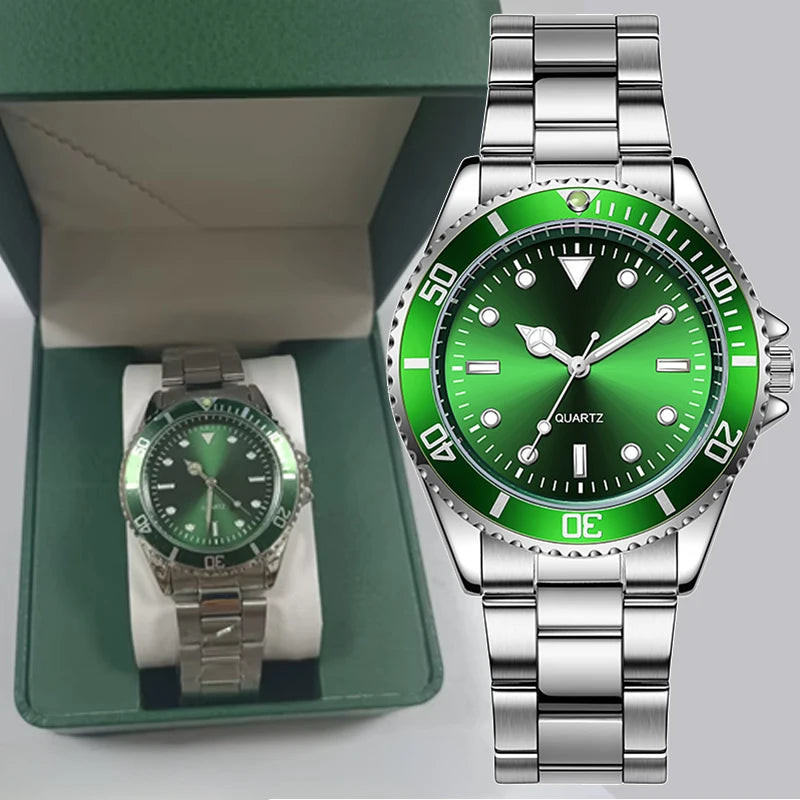 Fashion Business Green Watch Male Bulk Wholesale Watch Logo for Men Luxury