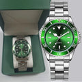 Fashion Business Green Watch Male Bulk Wholesale Watch Logo for Men Luxury