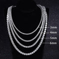 Starsgem Custom 925 Sterling Silver Vvs Diamond Men Women Tennis Moissanite Necklace