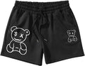 Custom logo Manufacturer Wholesale Sports Shorts Jogging Shorts Cartoon Print and Drawstring Men's Sports Shorts