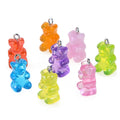 Wholesale Fashion Cute Resin Gummy Bear Pendant Charms for Woman Girls Cartoon Jewelry Findings DIY