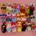 Super Cute Hand-woven Sausage Mouth Key Bag Girls Ugly Cute Wool Crocheted Breathable Fresh Sweet Protective case Pull-out Bag