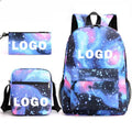 Anime Tokitou Muichirou Pattern Backpack Teenagers Large Capacity Anime Backpack Shoulder Bag Pencil Bag School Backpacks