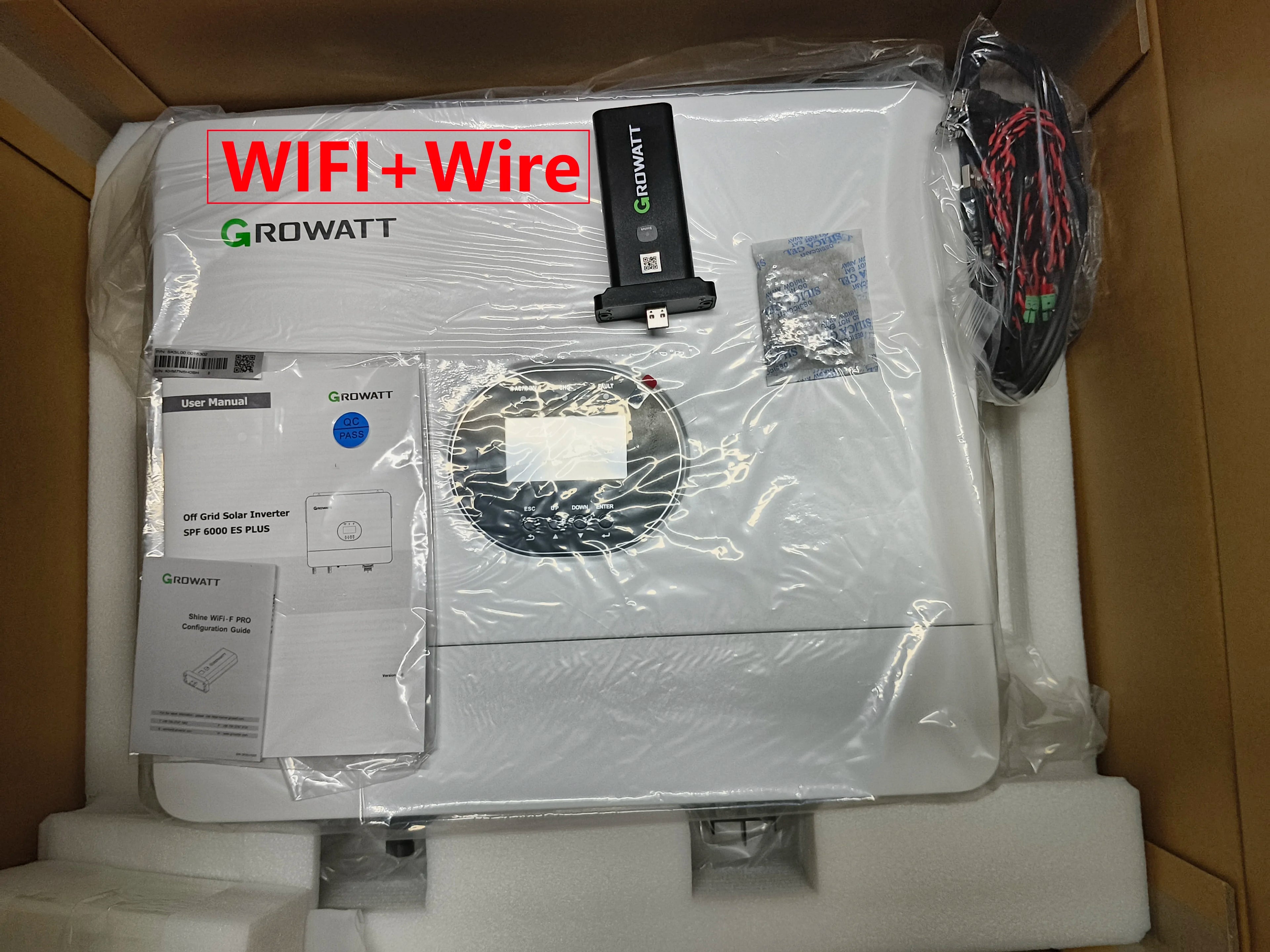 6000W SPF6000ES Plus Dual MPPT Single Output Off-grid Inverter with WiFi 93% Efficiency 230VAC for Solar System
