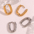 Guarantee Dreamshow Minimalist Jewelry O Shape Mini Hoop Earring 18k Gold Plated Stainless Steel Jewelry Boucles D'oreilles