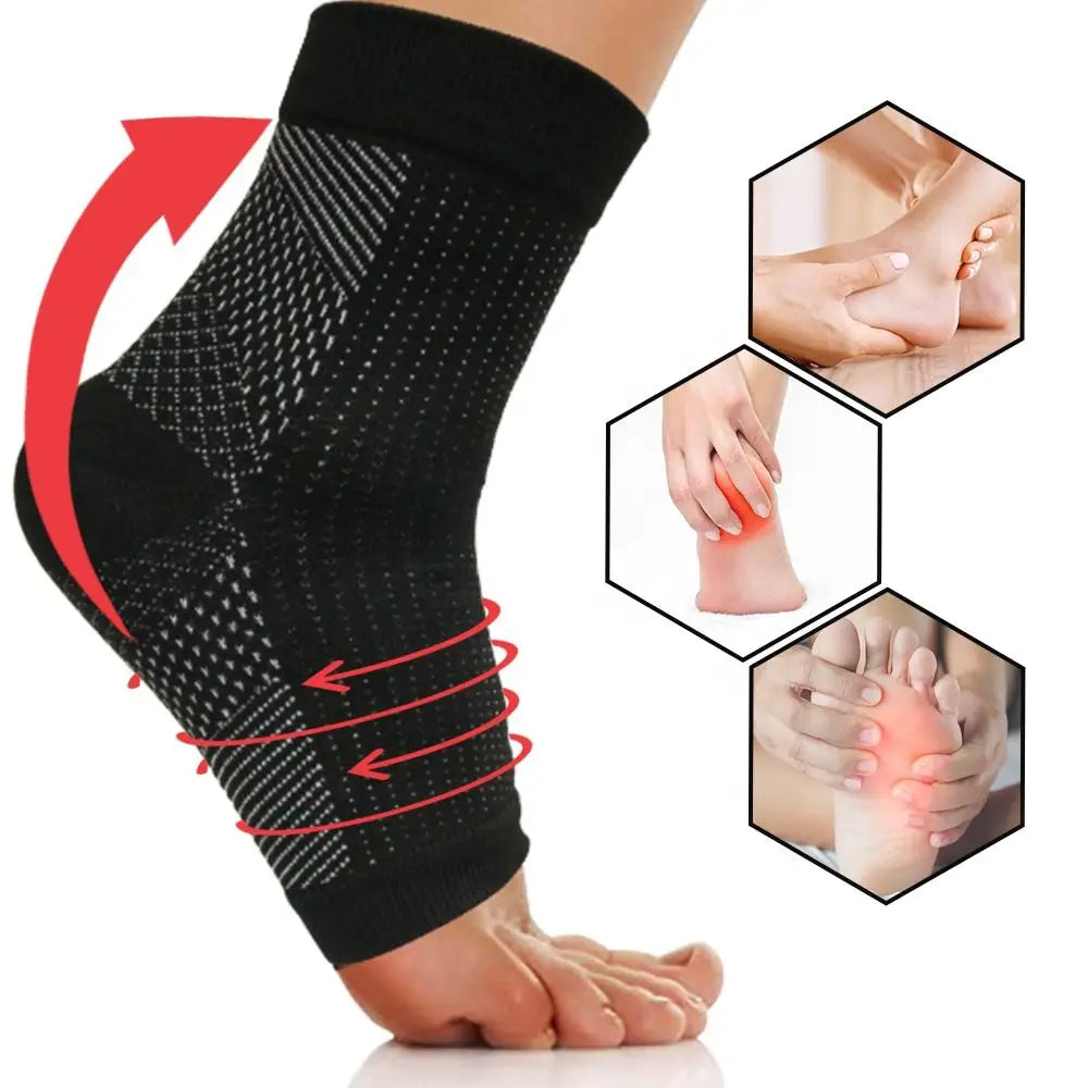 Wholesale Compression Foot Sleeves Ankle Compression Socks for Foot and Heel Pain Relief Support Men and Women