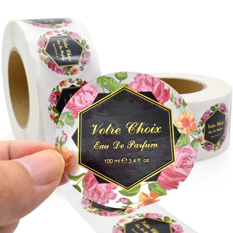 Dongguan Manufacture Custom Label Design Candle Labels Stickers