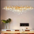 Luxury LED Pendant Light Crystal Hanging Lamps for Restaurant & Hotel Kitchen Chandelier Lighting
