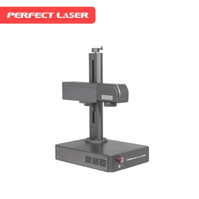 New Portable Mini Folding Fiber Laser Marking Machine CNC Air-Cooled 20W Adjustable Column Tilt Angle DXF High Precision Metal