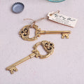Creative Simulated Retro Key Bottle Opener Key to My Heart Gold Antique Key Bottle Opener Wedding Party Favor Gift