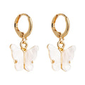 New Arrivals Earrings Fashion Color Acrylic Butterfly Earrings Sweet Colorful Earrings Accessories