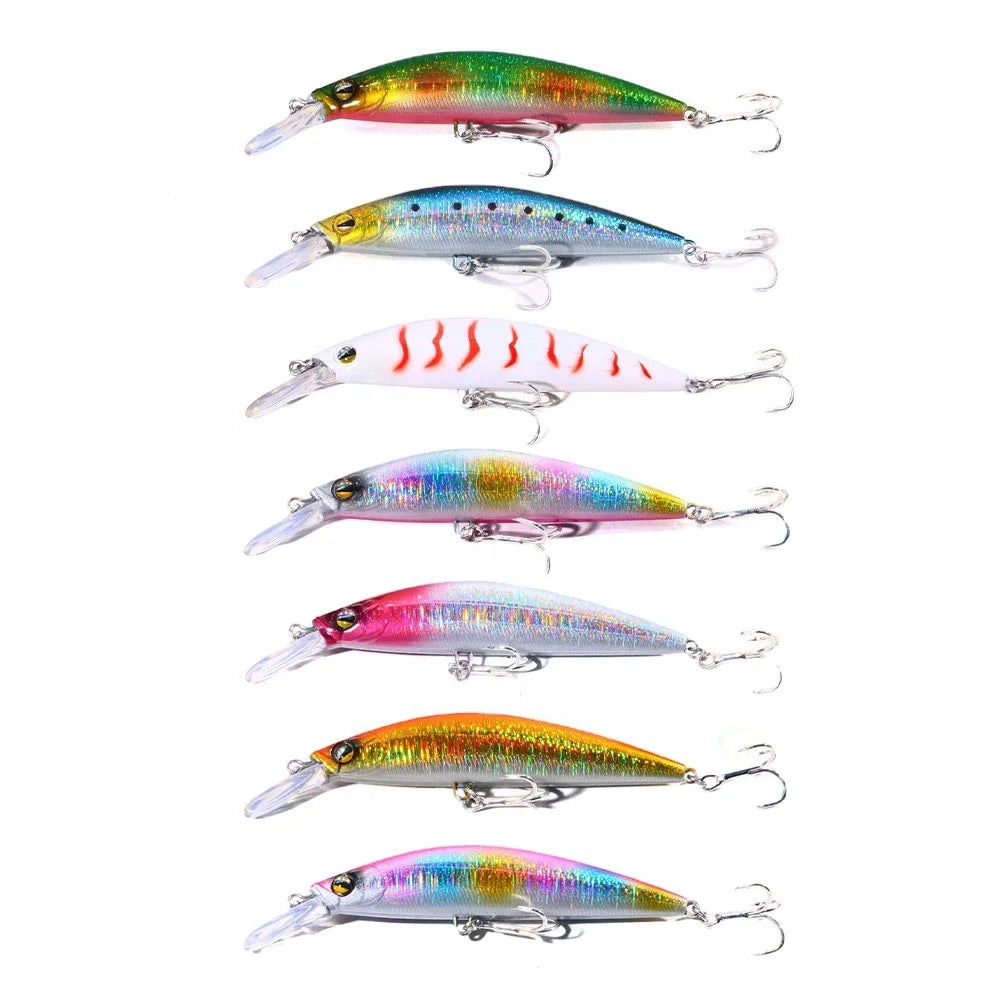 Lures Fishing Wholesale 25.4g ABS Metal Printed Minnow Lure Hard Plastic Wobbler for River Lake & Stream