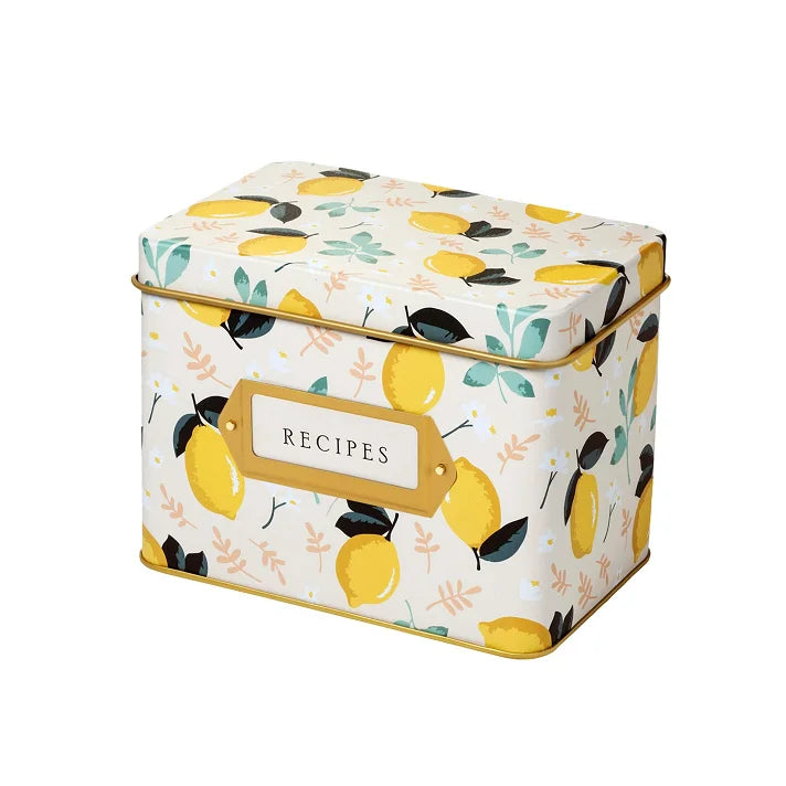 New Design Luxury Custom Card Packaging Tin Box Empty Music Recipe Empty Metal Rectangle Floral Tin Box