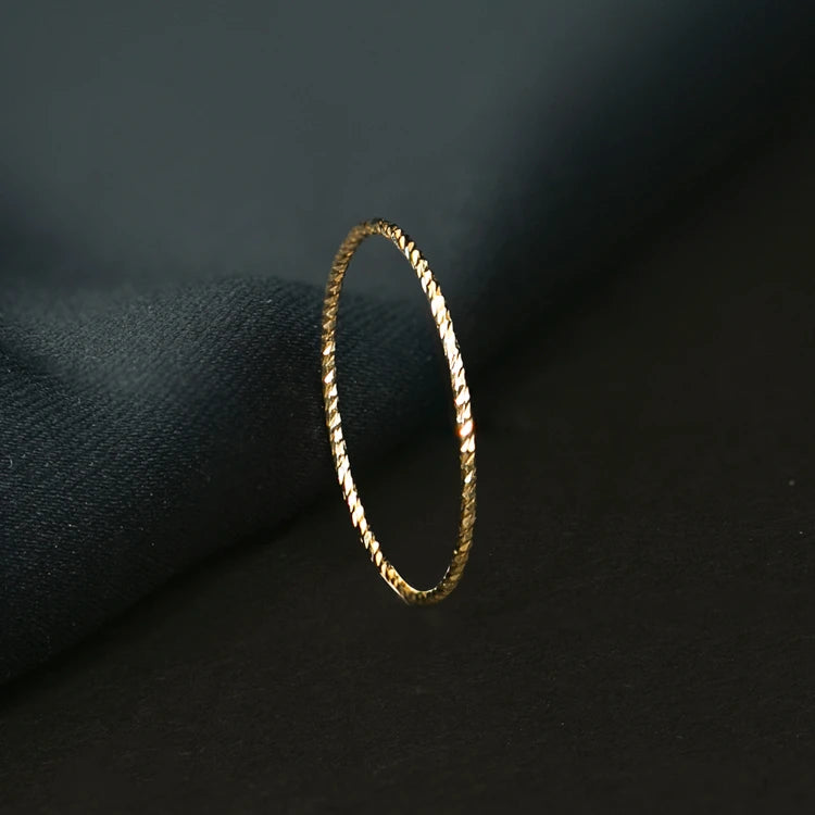 Wholesale Price 18k Solid Real Gold Wedding Couple Napkin White Designs Original Rings Jewelry for Women