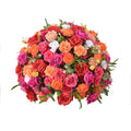 H-466 Flowers Runners With Flower Ball for Step Railing Staircase Aisle Cala Lilies Floor Ball Set Gold Stand