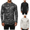 Wholesale Quick Dry Training Jogging Wear Camouflage Sports Tracksuit for Men Camo 1/4 Zip Hoodies Set