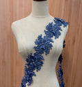 Factory Hot Sale Fashion Polyester 8 Petal Flower Design Embroidery Home Textile Lace