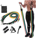 150lb Home Wholesale Exercise Tube Rubber Custom Logo Weerstandsbanden 11 Pcs Premium Latex 11pcs Fitness Resistance Bands Set